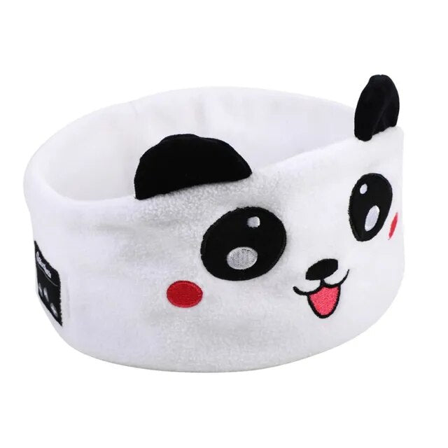 Soft Elastic Comfortable Wireless Music Earphones Kids Animal Sleeping Headphones Dream Tech Sleep
