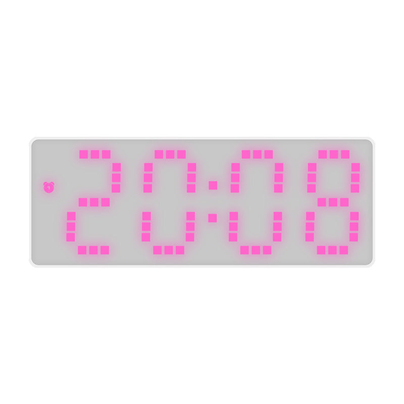 White Bottom Alarm Clock | Simple NATO Style Room Clock Dream Tech Sleep