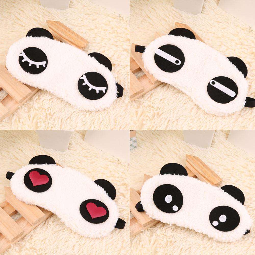 Cute Panda Sleeping Face Eye Mask: Blindfold Eyeshade Travel Sleep Aid Dream Tech Sleep
