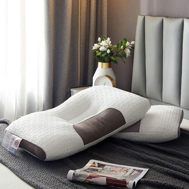 Light Luxury SPA Massage Pillow Single Pillow Core Neck Protection Adult Sleep Pillow Fiber Zone Massage Cervical Pillow Dormito Dream Tech Sleep