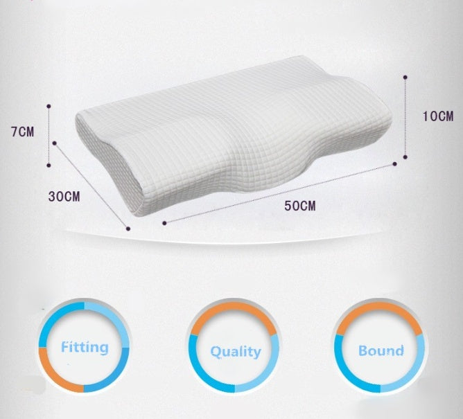 Orthopedic Latex Neck Pillow - Slow Rebound for Optimal Support Dream Tech Sleep