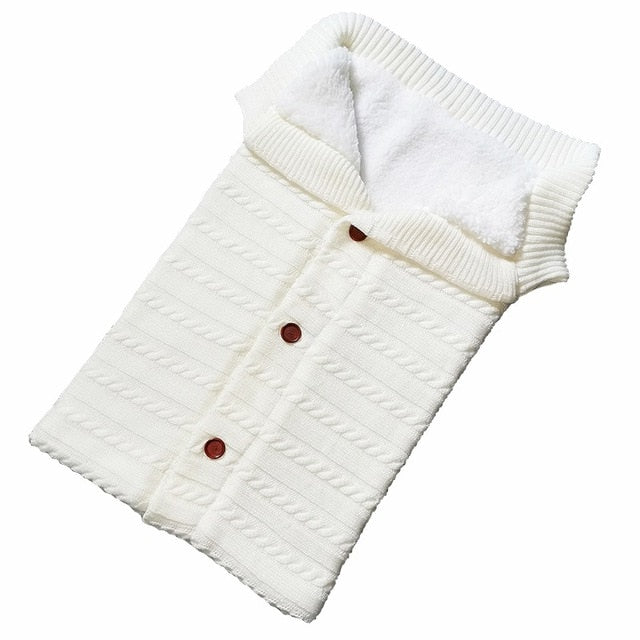 Baby Sleeping Bag Envelope for Winter - Knitted Sleep Sack Footmuff Dream Tech Sleep