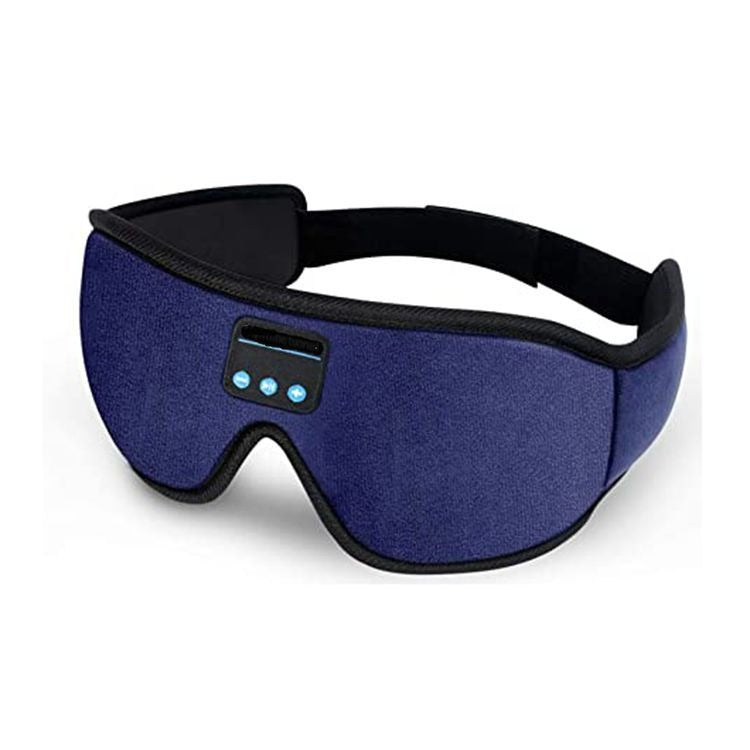 3D Wireless Bluetooth Music Eye Mask | Blackout Sleep Aid with Stereo Sound  Dream Tech Sleep