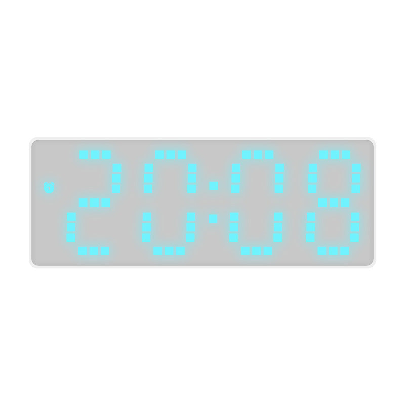 White Bottom Alarm Clock | Simple NATO Style Room Clock Dream Tech Sleep