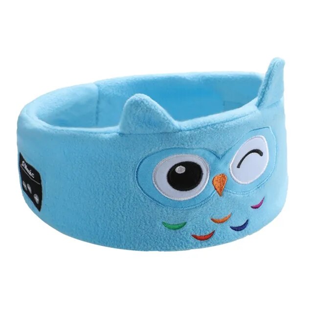 Soft Elastic Comfortable Wireless Music Earphones Kids Animal Sleeping Headphones Dream Tech Sleep
