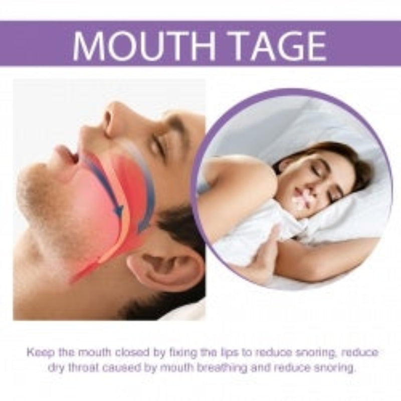 Sleep Anti-Snoring Tape, Open Mouth Breathing Physical Expansion Pamper Sleep Anti-Snoring Patch Dream Tech Sleep