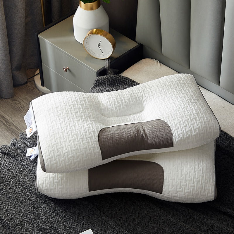Light Luxury SPA Massage Pillow Single Pillow Core Neck Protection Adult Sleep Pillow Fiber Zone Massage Cervical Pillow Dormito Dream Tech Sleep