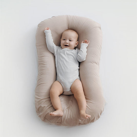 Portable Baby Nest Bed - Cotton Crib for Newborns, Travel Cradle Cushion Dream Tech Sleep