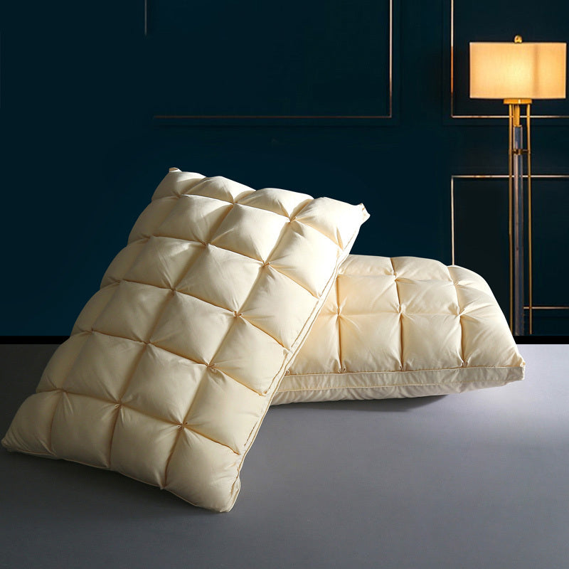 White Goose Down Pillow - Luxurious Comfort Dream Tech Sleep