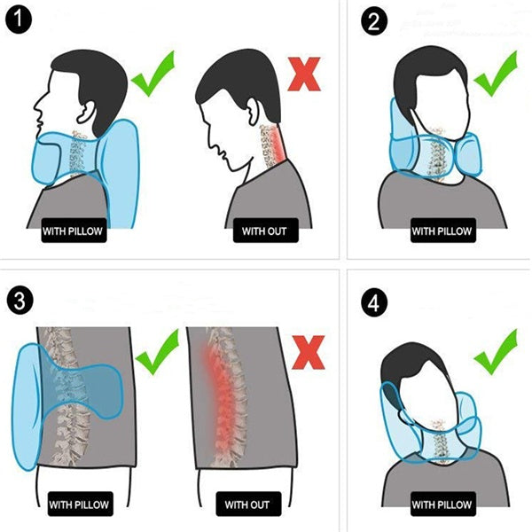 Airplane Travel Pillow for Comfort Dream Tech Sleep