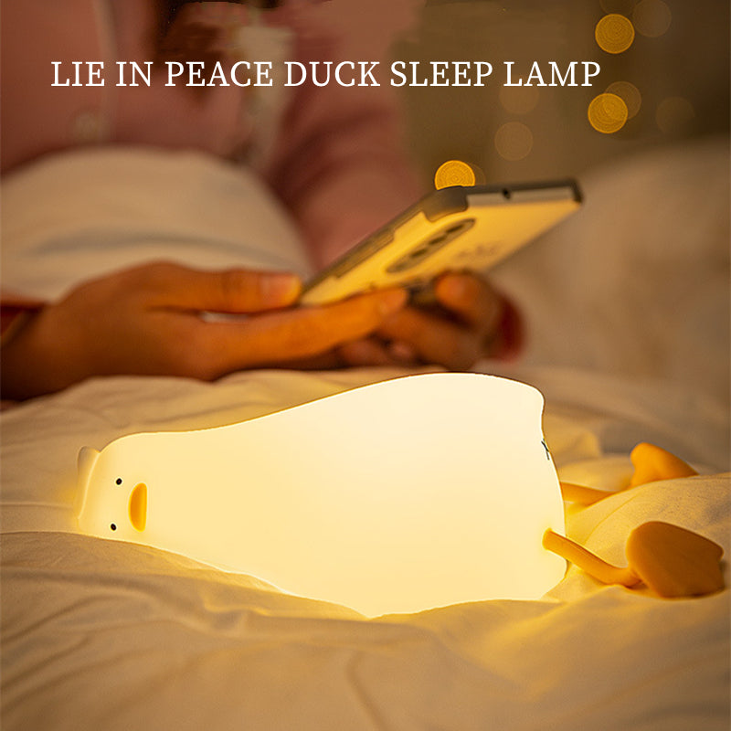 Lying Flat Duck Night Light for Children Dream Tech Sleep