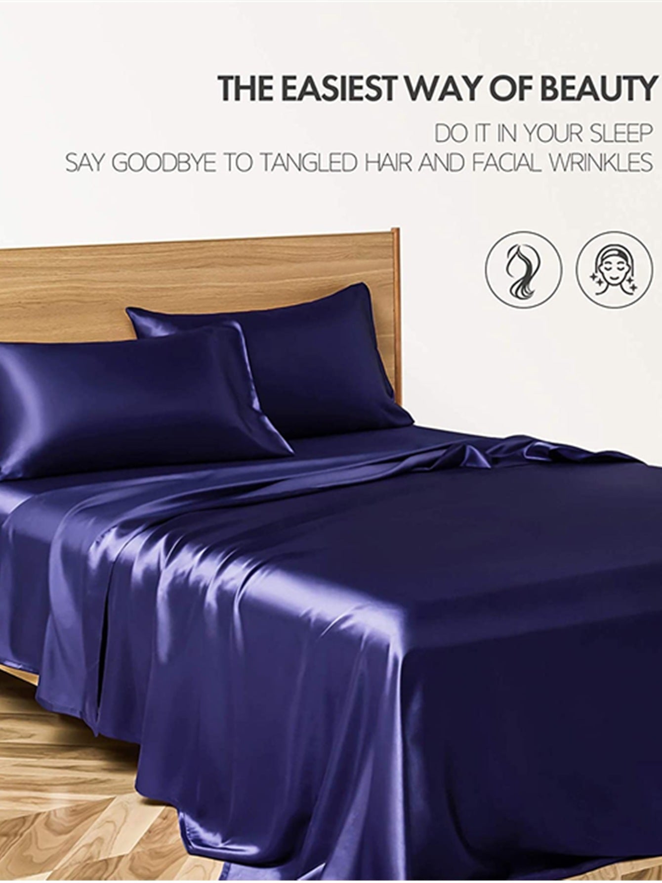 Four-piece Set Of Silk Bedding Sheets And Fitted Sheets Dream Tech Sleep