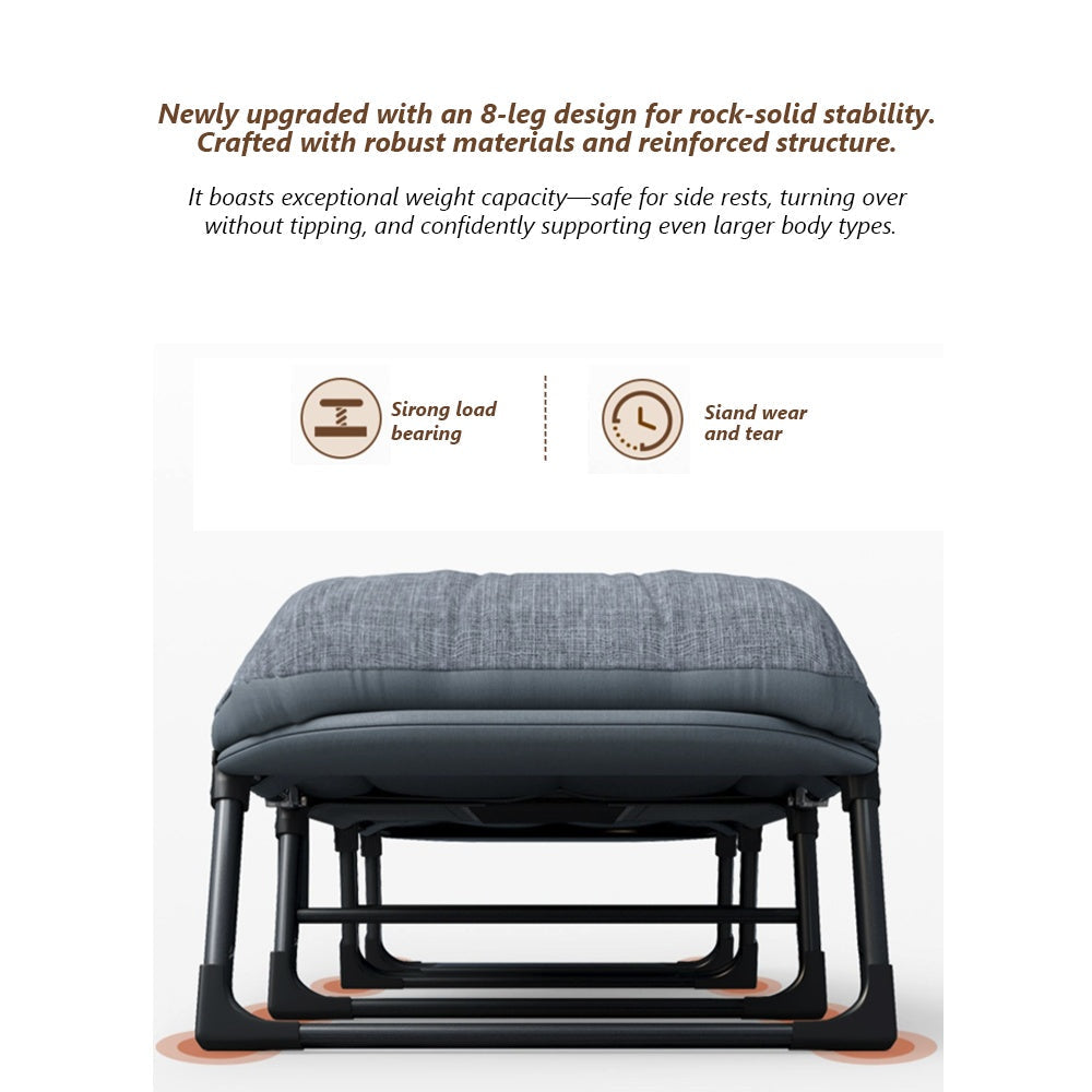 All In One Camping Cot For Adults Heavy Duty 450 Lbs Capacity, Portable Folding Bed With Built In Cushion Pillow, Lightweight Compact Design Includes Carry Bag For Indoor Outdoor Use Dream Tech Sleep