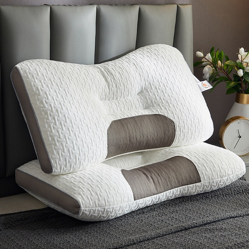 Light Luxury SPA Massage Pillow Single Pillow Core Neck Protection Adult Sleep Pillow Fiber Zone Massage Cervical Pillow Dormito Dream Tech Sleep