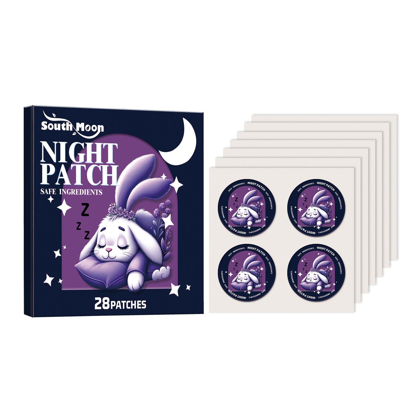 South Moon Botanical Cartoon Sleep Patch Sleep Pampering Relieve Muscle Tension And Stress Care Patch Dream Tech Sleep