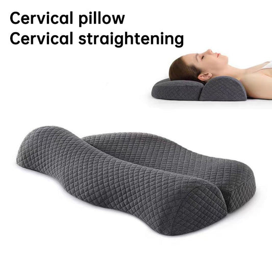 Bed Side Sleeping Pillow Neck Pain Relief Ergonomic Cervical Memory Foam Pillow  Dream Tech Sleep