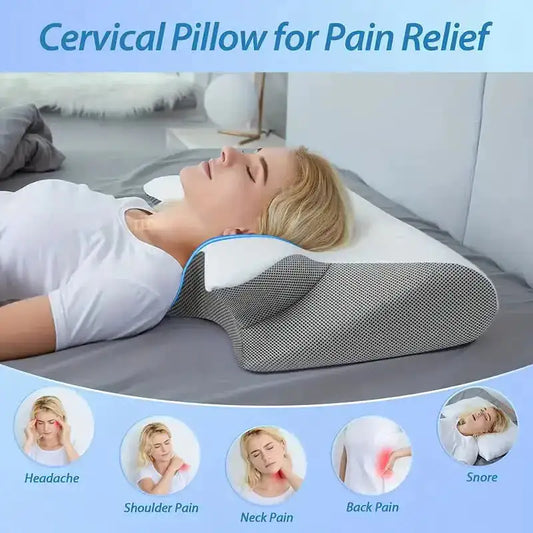 Ergonomic Memory Foam Pillow Dream Tech Sleep