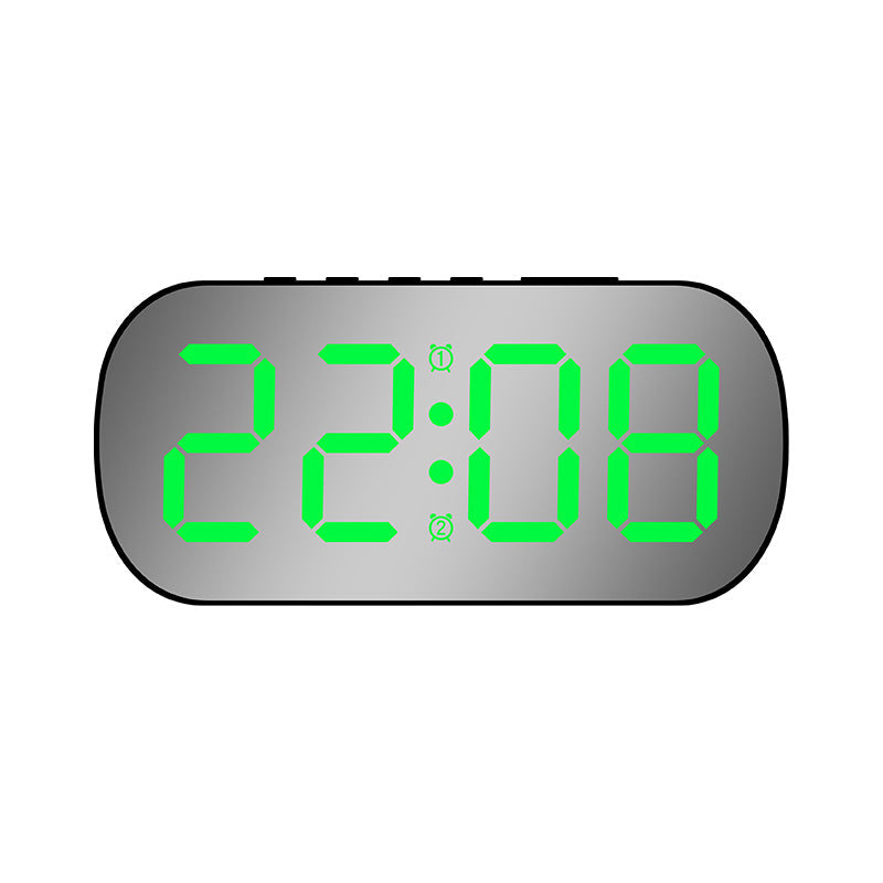 LED Digital Display Alarm Clock | Small Desktop Mirror Clock Dream Tech Sleep