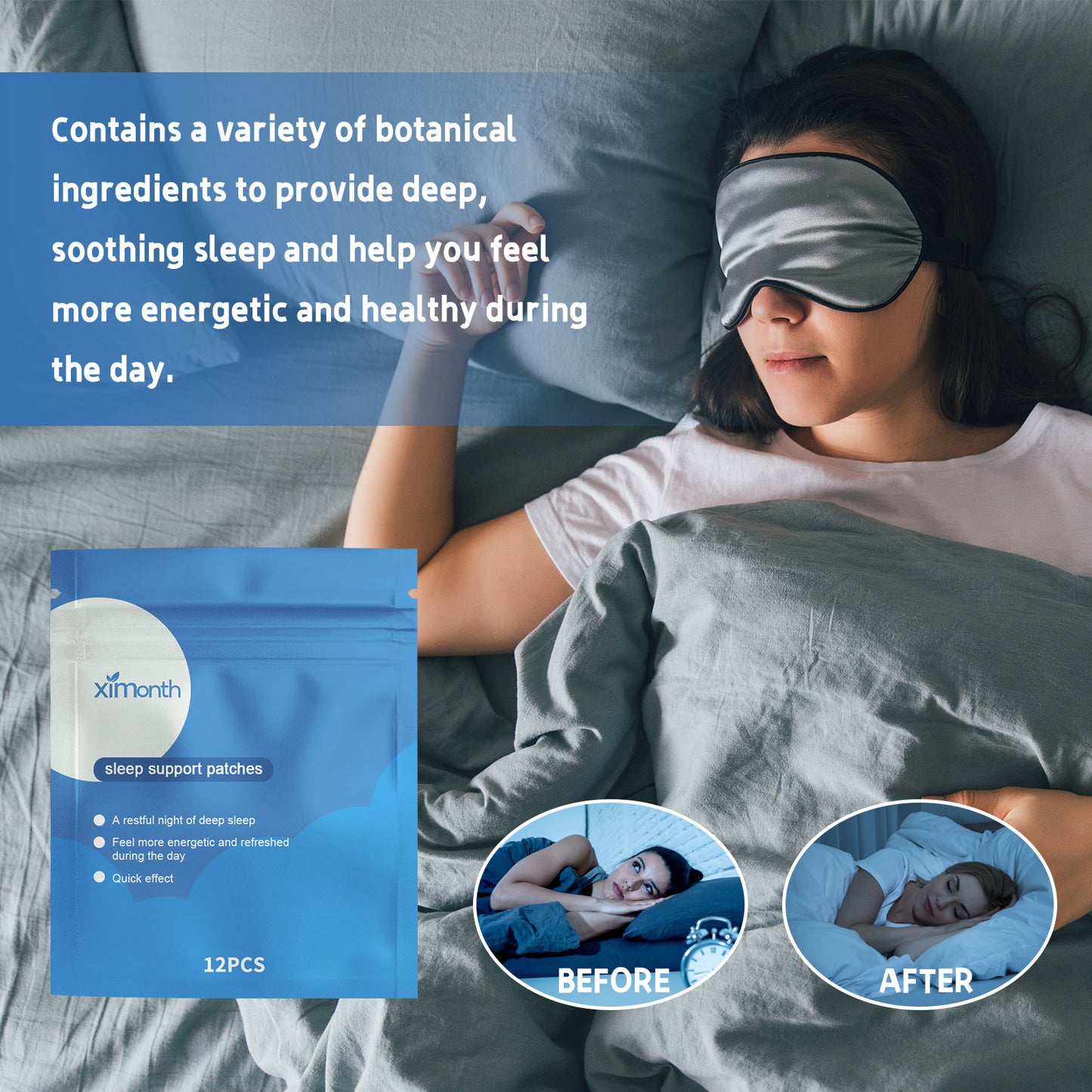 Sleep Stickers | Relax Body & Mind, Relieve Stress for Better Sleep Dream Tech Sleep