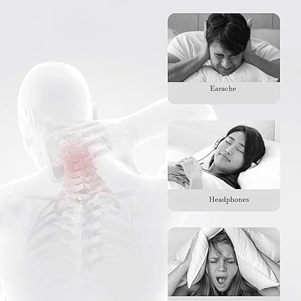 Memory Foam Pillow with Ear Hole Dream Tech Sleep