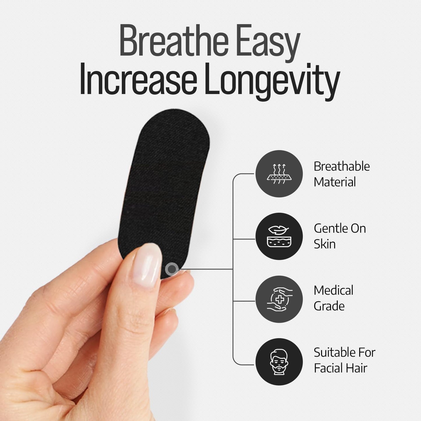 Mouth Tape for Sleeping - Comfort & Hypoallergenic Tape for Sensitive Skin Dream Tech Sleep