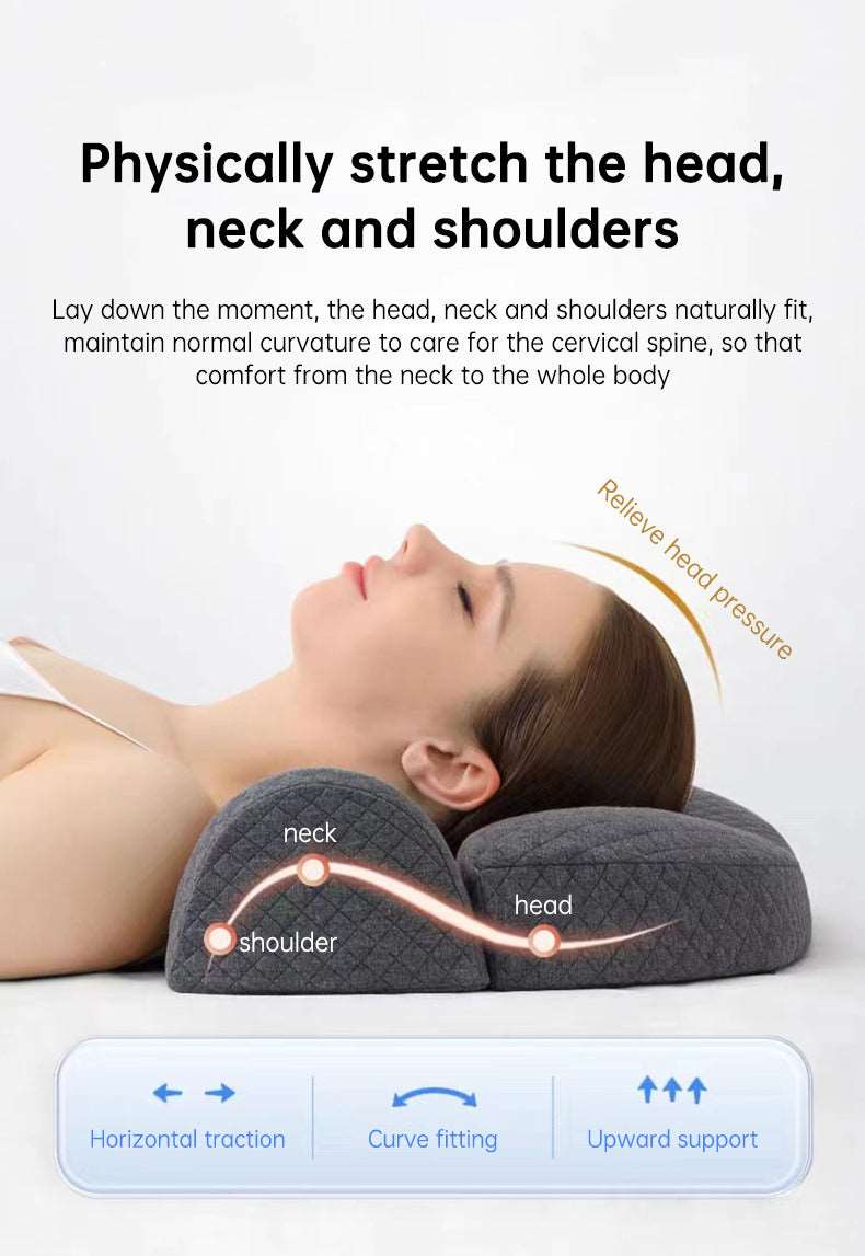 Bed Side Sleeping Pillow Ergonomic Cervical Memory Foam Pillow Dream Tech Sleep