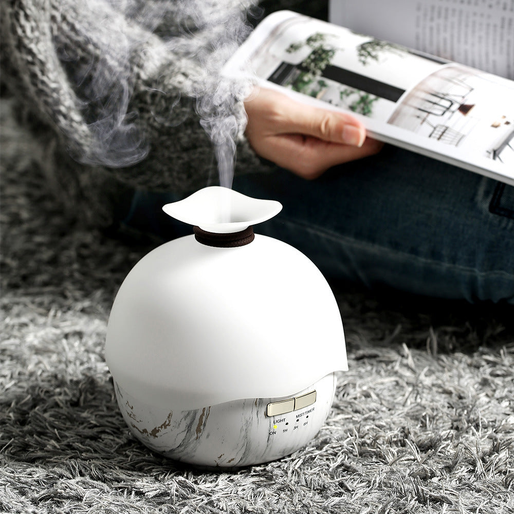 Wood Grain 400ml Ultrasonic Aroma Diffuser - Creative Humidifying Fragrance Dream Tech Sleep