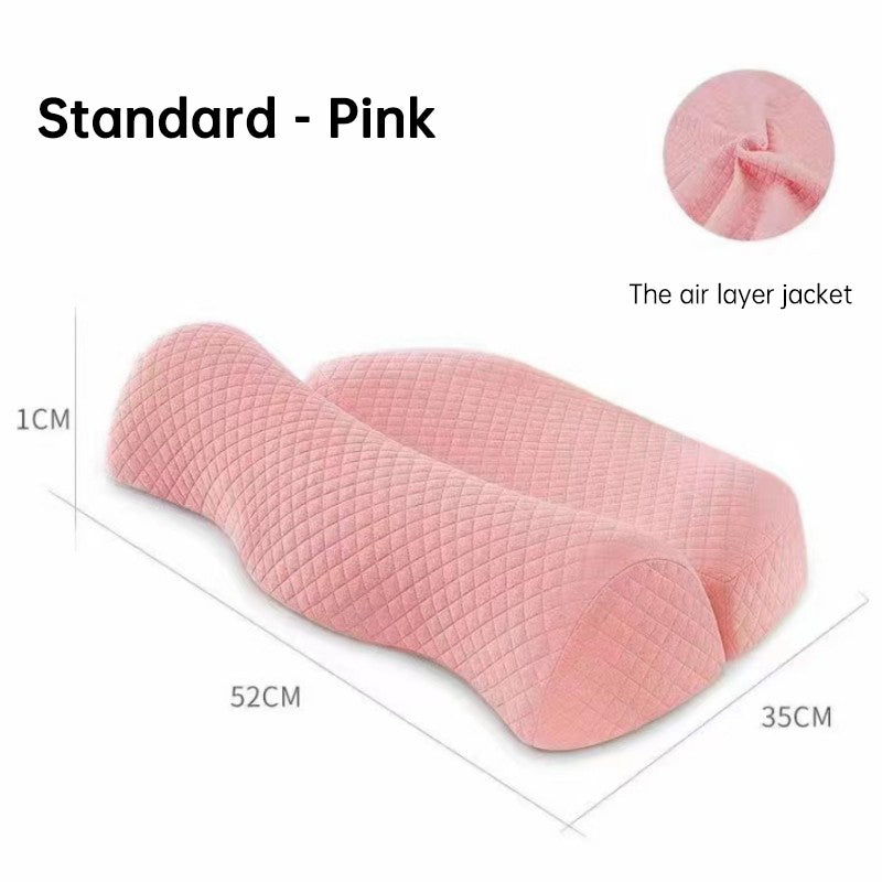 Bed Side Sleeping Pillow Neck Pain Relief Ergonomic Cervical Memory Foam Pillow Dream Tech Sleep