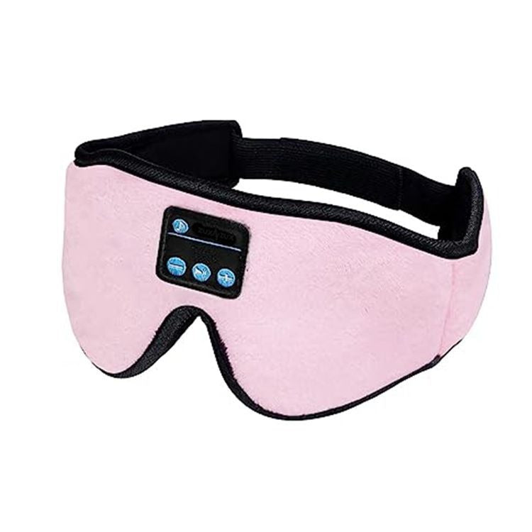3D Wireless Bluetooth Music Eye Mask | Blackout Sleep Aid with Stereo Sound  Dream Tech Sleep