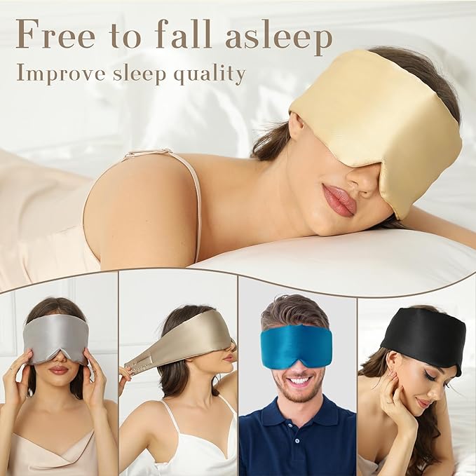 Silk Sleep Mask – Ultra-Soft, Light-Blocking Eye Mask for Better Sleep
