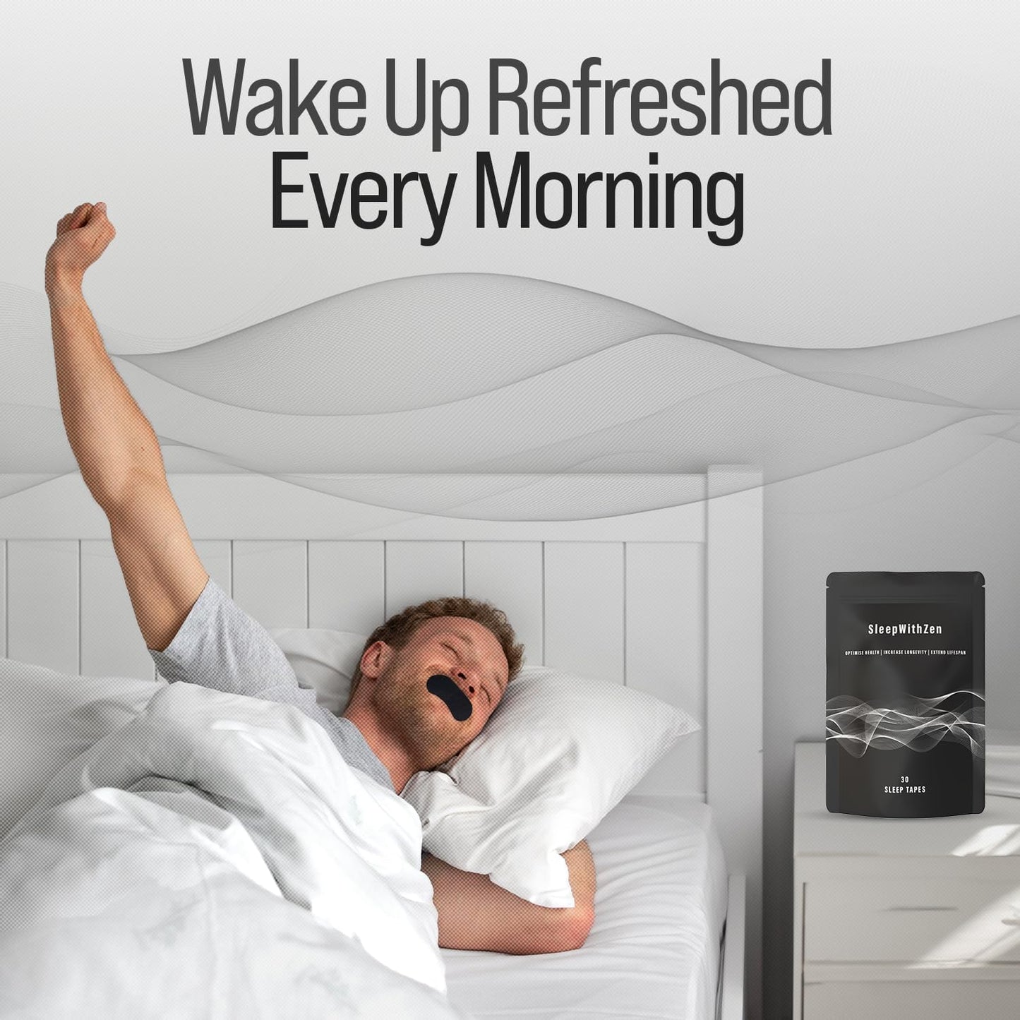 Mouth Tape for Sleeping - Comfort & Hypoallergenic Tape for Sensitive Skin Dream Tech Sleep