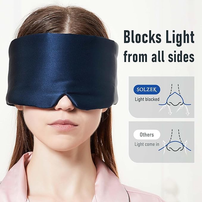 Silk Sleep Mask – Ultra-Soft, Light-Blocking Eye Mask for Better Sleep
