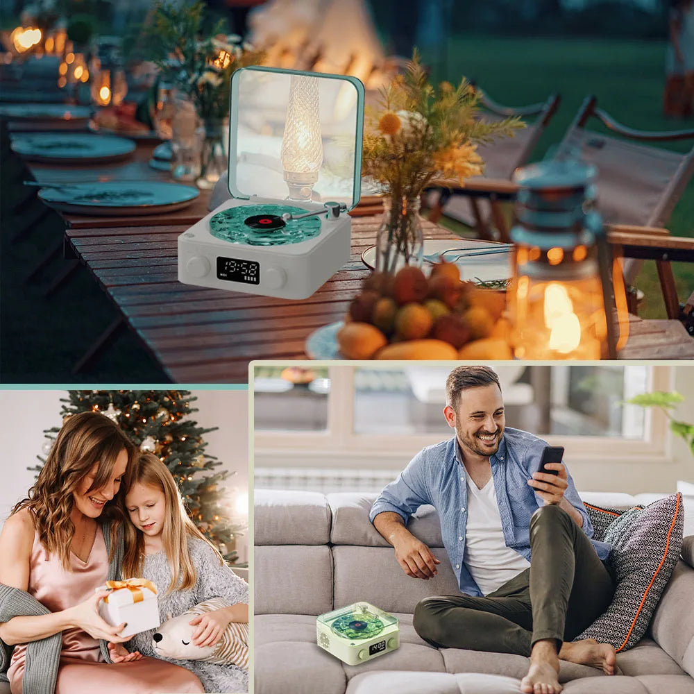 Mini Retro White Noise Bluetooth Speaker | Portable Sleep Aid with RGB Light Dream Tech Sleep