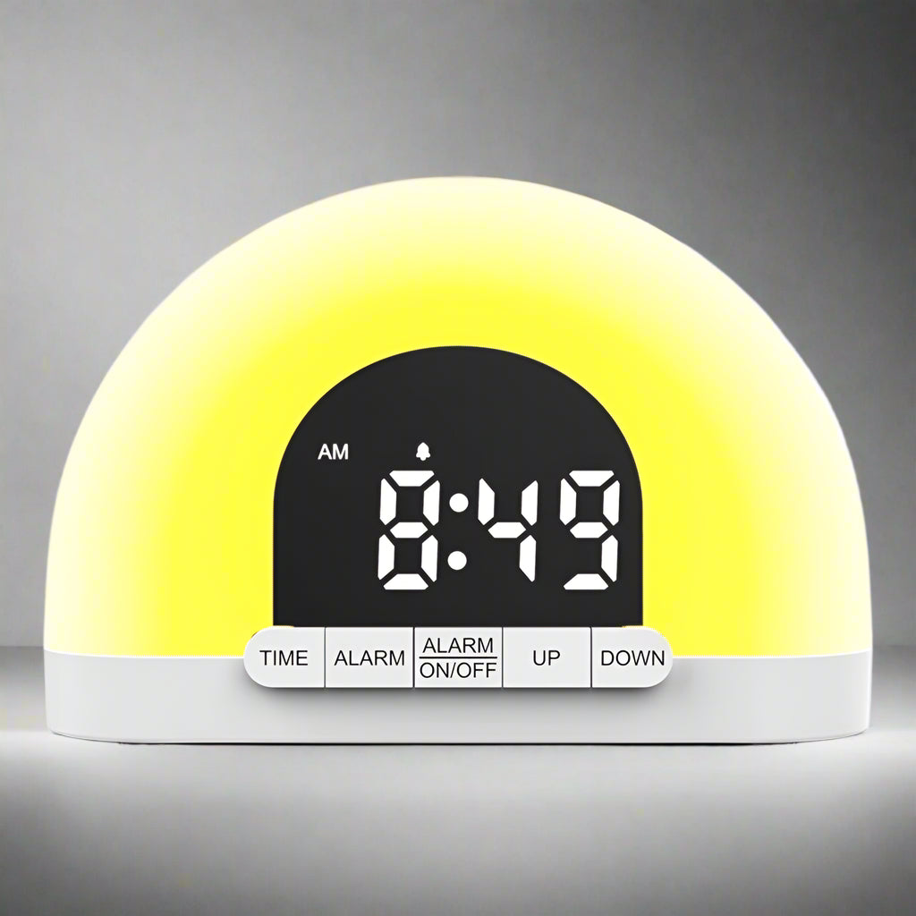 Wake-Up Light Simulated Sunrise Electronic Alarm Clock lamp My Store