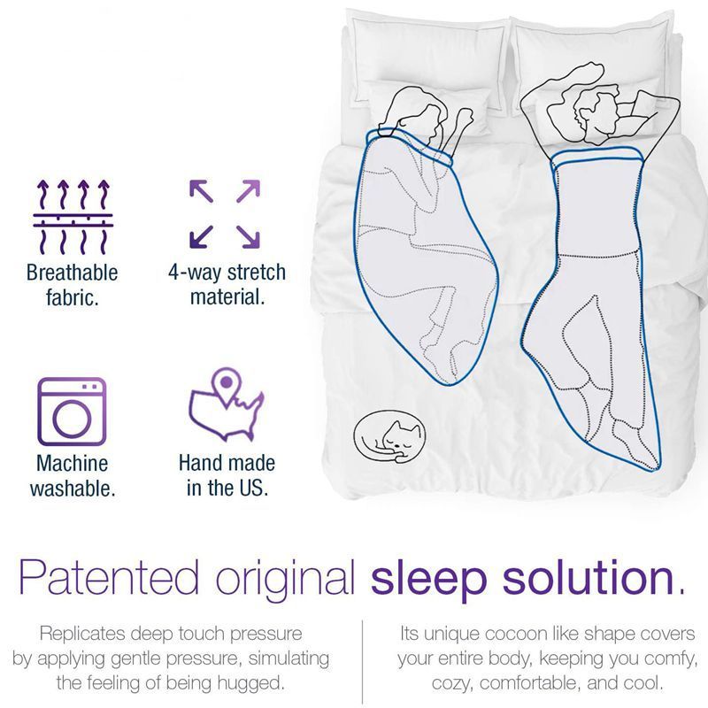 Sleep Pod Move: The Original Wearable Weighted Blanket Dream Tech Sleep