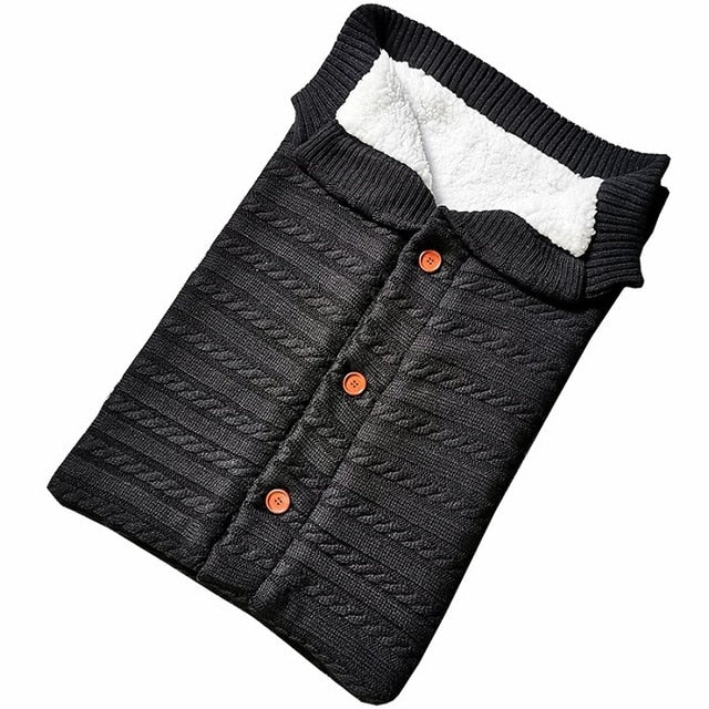Baby Sleeping Bag Envelope for Winter - Knitted Sleep Sack Footmuff Dream Tech Sleep
