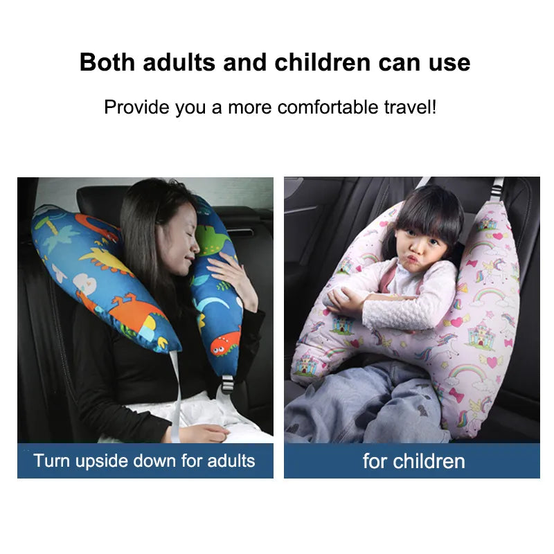 Adorable Kids Animal Travel Pillow for Comfy Journeys  Dream Tech Sleep