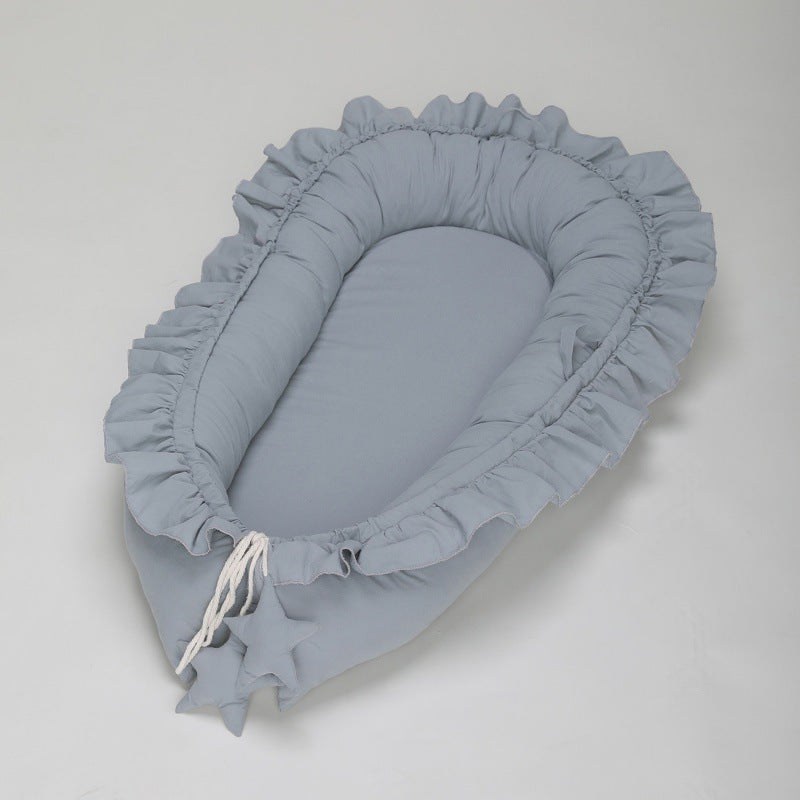 Lace Cotton Baby Bionic Bed - Portable Newborn Crib Dream Tech Sleep