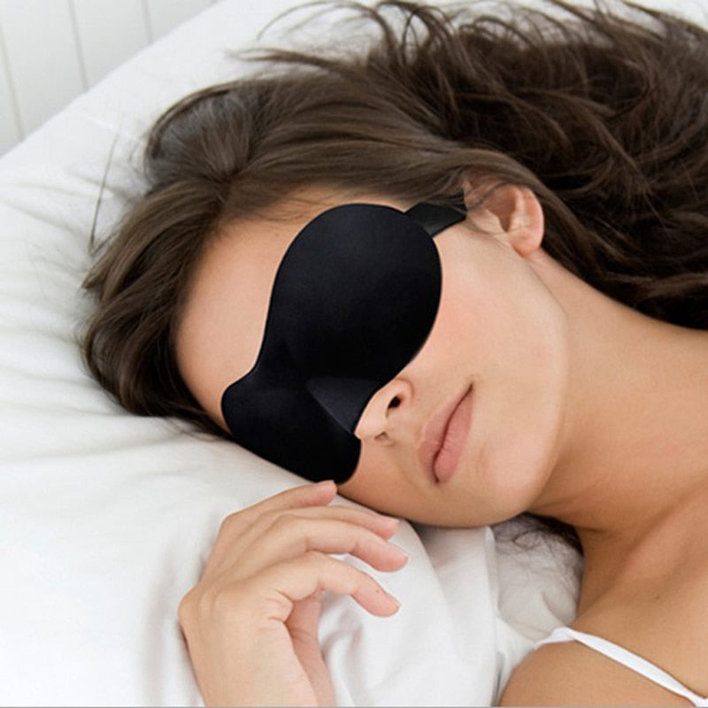 3D Sleep Mask Natural Sleeping Eye Mask Eyeshade Cover Shade Eye Patch Women Men Soft Portable Blindfold Travel Eyepatch Dream Tech Sleep
