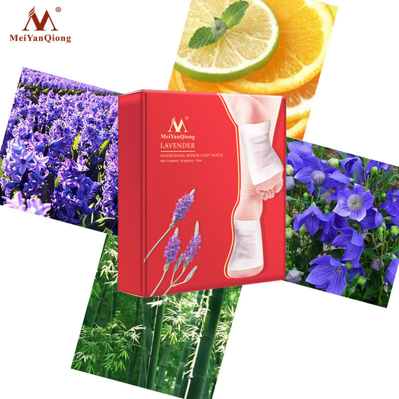 Lavender Detox Foot Patches Nourishing Repair Foot Patch Improve Sleep Quality Slimming Patch Foot Care Feet Dream Tech Sleep