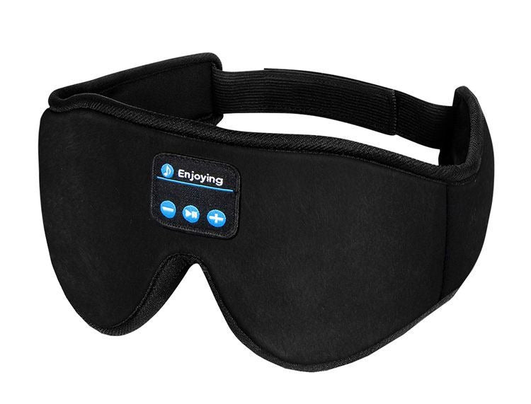 3D Wireless Bluetooth Music Eye Mask | Blackout Sleep Aid with Stereo Sound  Dream Tech Sleep