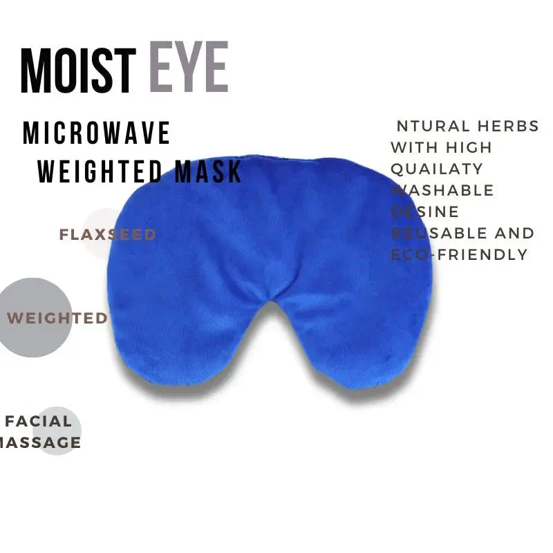 Tuhopeta Microwave Heat Pad Ice And Hot Weighted Eye Mask Moist Therapy Relief Eye Pain Improve Sleep With Natural Herbs Dream Tech Sleep