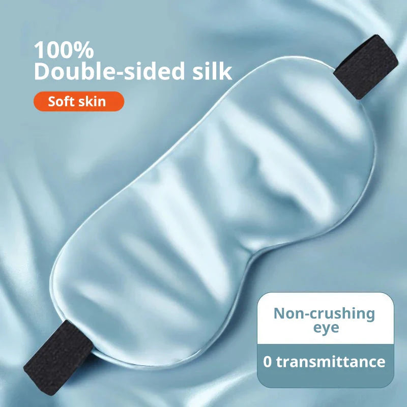 Sleep Light Blocking Eye Mask and Gel Cold Ice Pack Double-Sided Ice Silk Warm Cool Sleep Eye Mask for Travel Sleeping Dream Tech Sleep