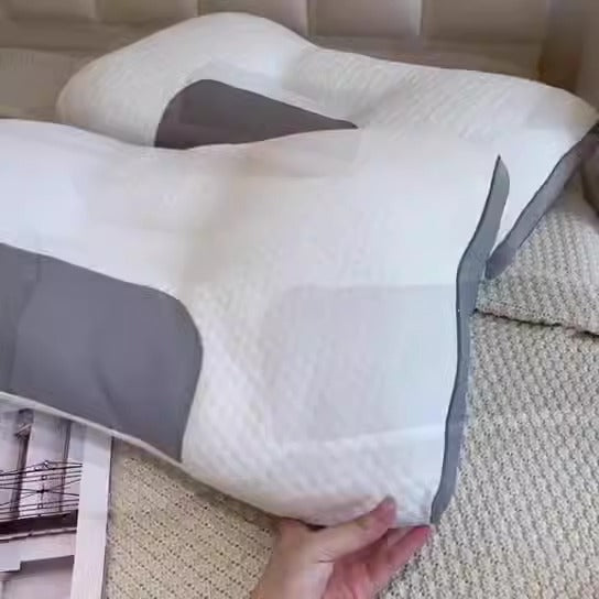 Light Luxury SPA Massage Pillow Single Pillow Core Neck Protection Adult Sleep Pillow Fiber Zone Massage Cervical Pillow Dormito Dream Tech Sleep