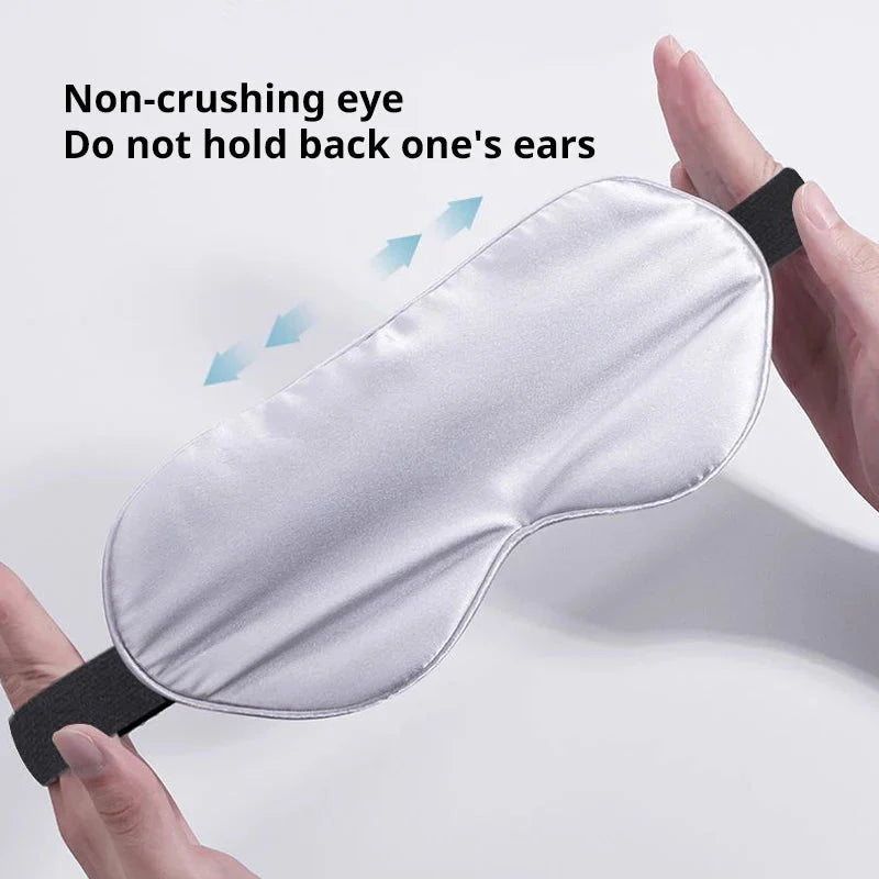 Sleep Light Blocking Eye Mask and Gel Cold Ice Pack Double-Sided Ice Silk Warm Cool Sleep Eye Mask for Travel Sleeping Dream Tech Sleep