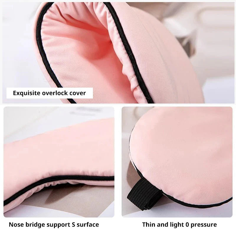Sleep Light Blocking Eye Mask and Gel Cold Ice Pack Double-Sided Ice Silk Warm Cool Sleep Eye Mask for Travel Sleeping Dream Tech Sleep