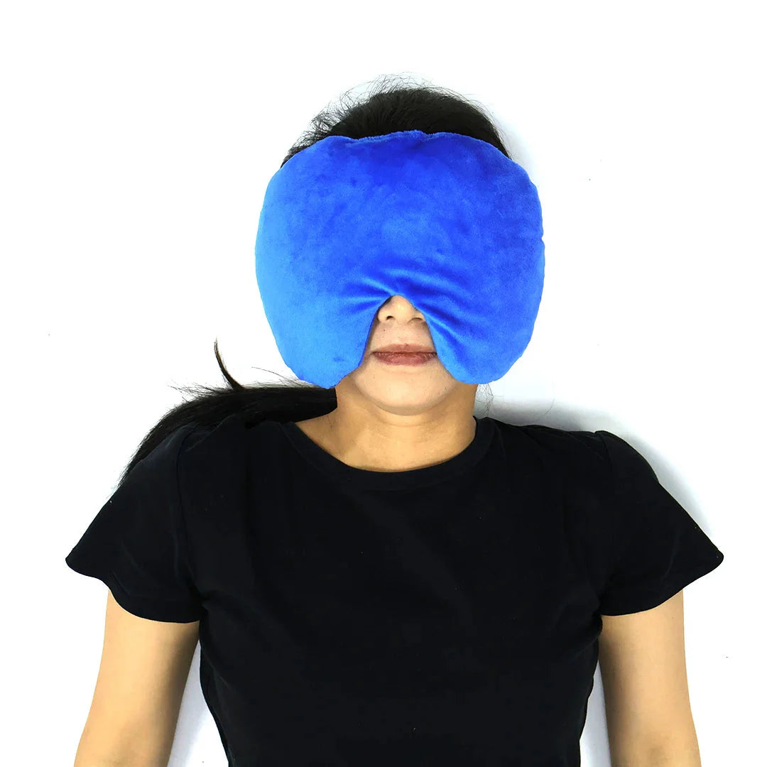 Tuhopeta Microwave Heat Pad Ice And Hot Weighted Eye Mask Moist Therapy Relief Eye Pain Improve Sleep With Natural Herbs Dream Tech Sleep