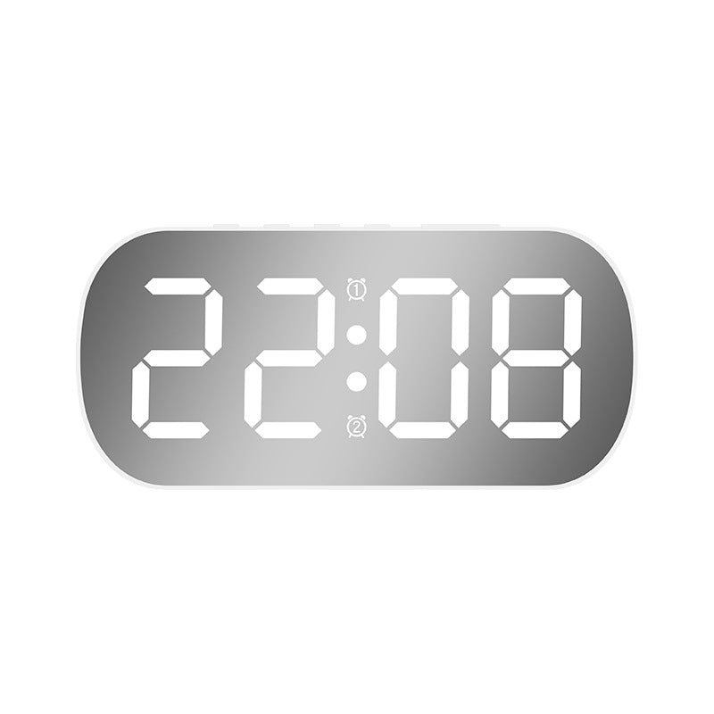 LED Digital Display Alarm Clock | Small Desktop Mirror Clock Dream Tech Sleep
