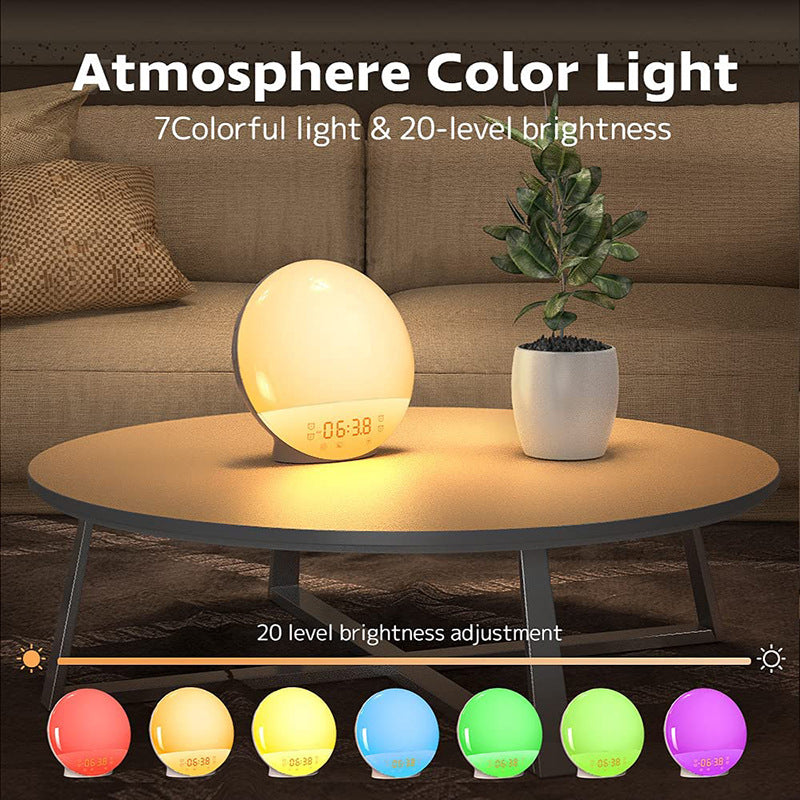Wake-up Light Sunrise Alarm Clock | FM Radio & Smart App with Graffiti Design Dream Tech Sleep