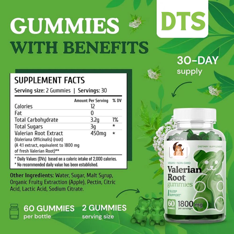 Valerian Root Gummies for Sleep Dream Tech Sleep